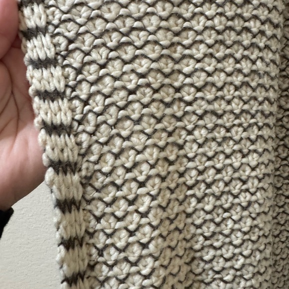 Roaman’s 1X 22/24 Plus Size Open Knit Cardigan Sweater Gray NWOT - Picture 4 of 8